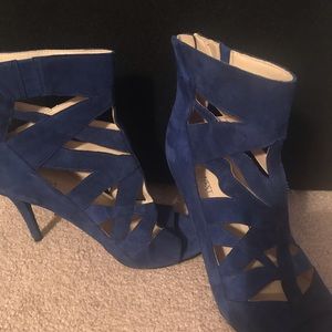 BOGO 1/2 OFF: Nine West Blue suede heels  (like new)
